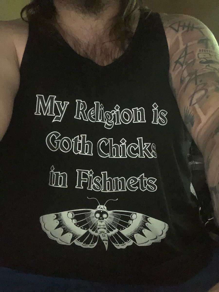 goth chicks in fishnets tanktop product image (2)