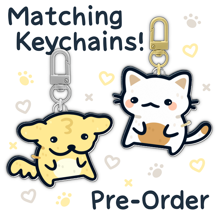 Suni & Luna Matching Keychains (PRE ORDER) product image (1)