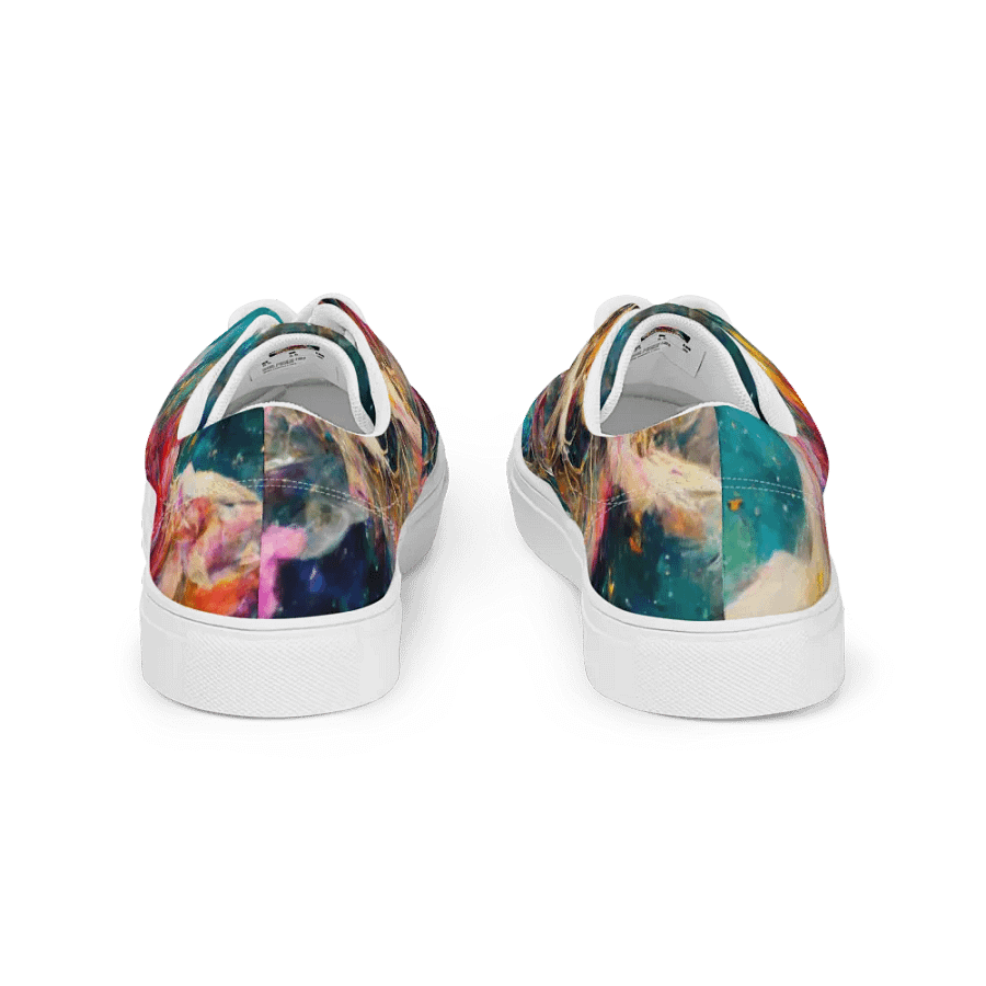 Women's Cosmic Blossom Lace-Up canvas Shoes product image (5)