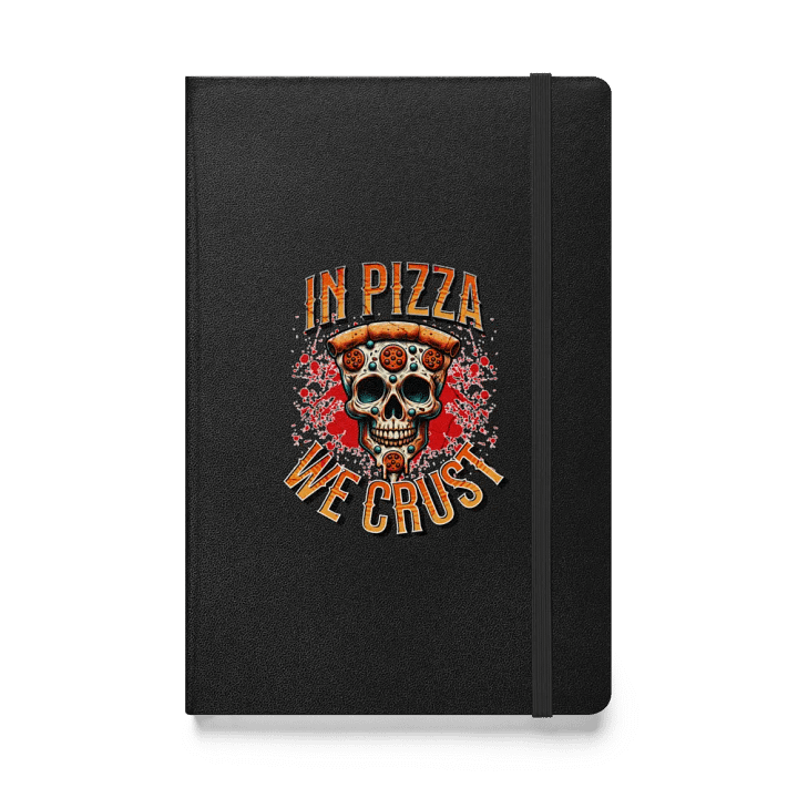In Pizza We Crust Skull Hardcover Journal product image (1)