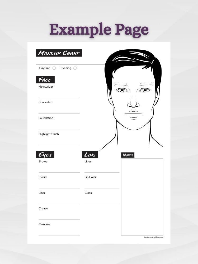 Cosplay Costume and Makeup Planner - Male, Female, and Child Body Templates product image (3)