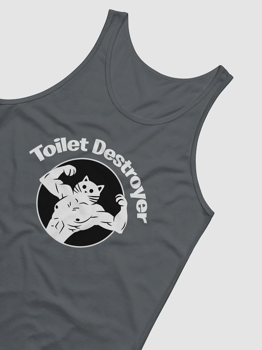 Toilet Destroyer White Logo Tank Top product image (2)