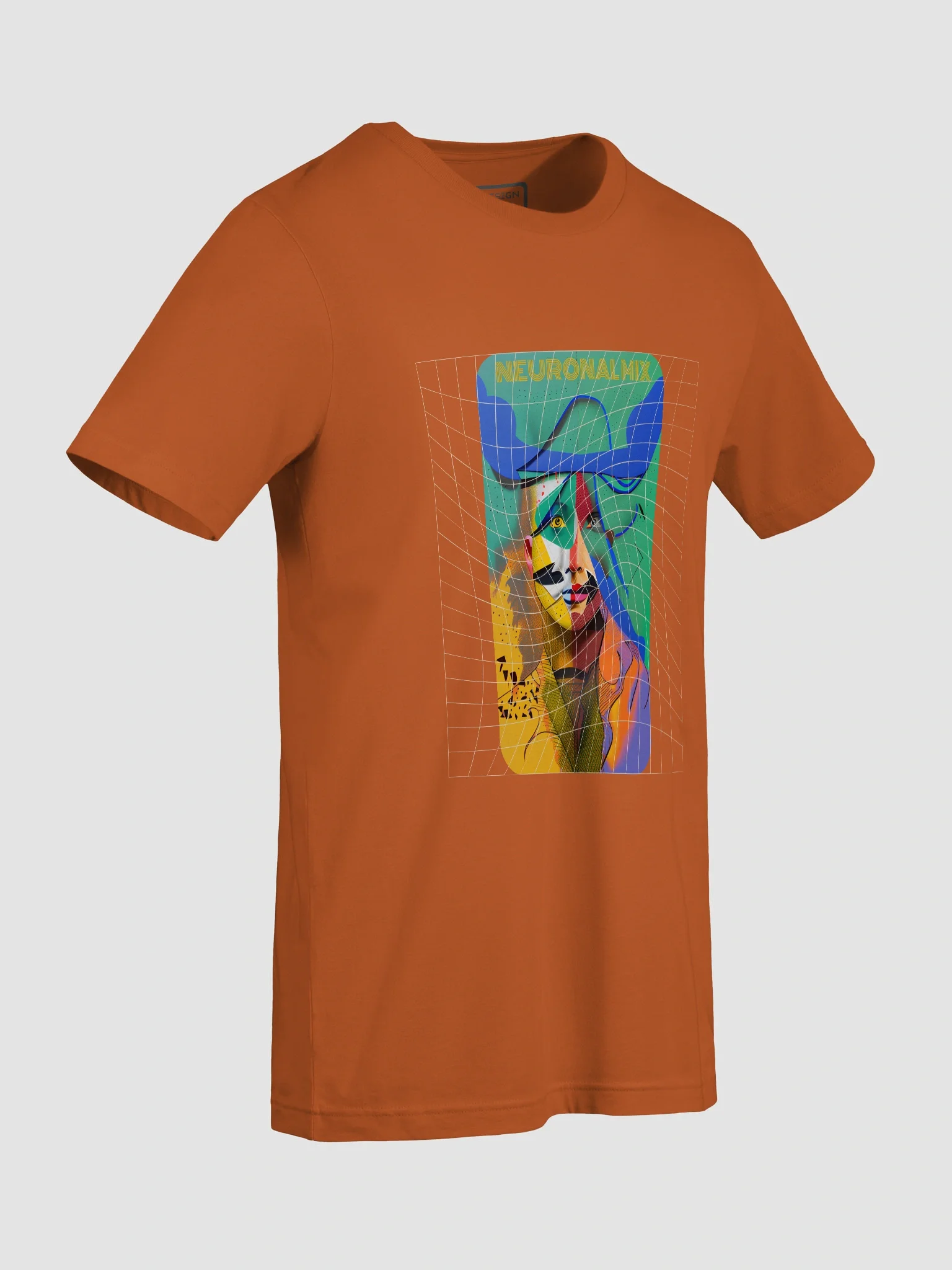 Neuronal Mix Abstract Face T-Shirt product image (9)