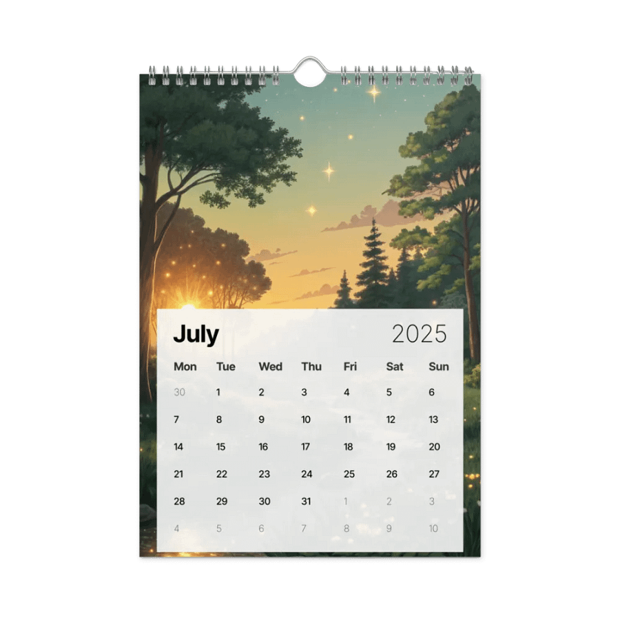 MAGICAL ANIME SEASONS WALL CALENDAR 2025 product image (7)