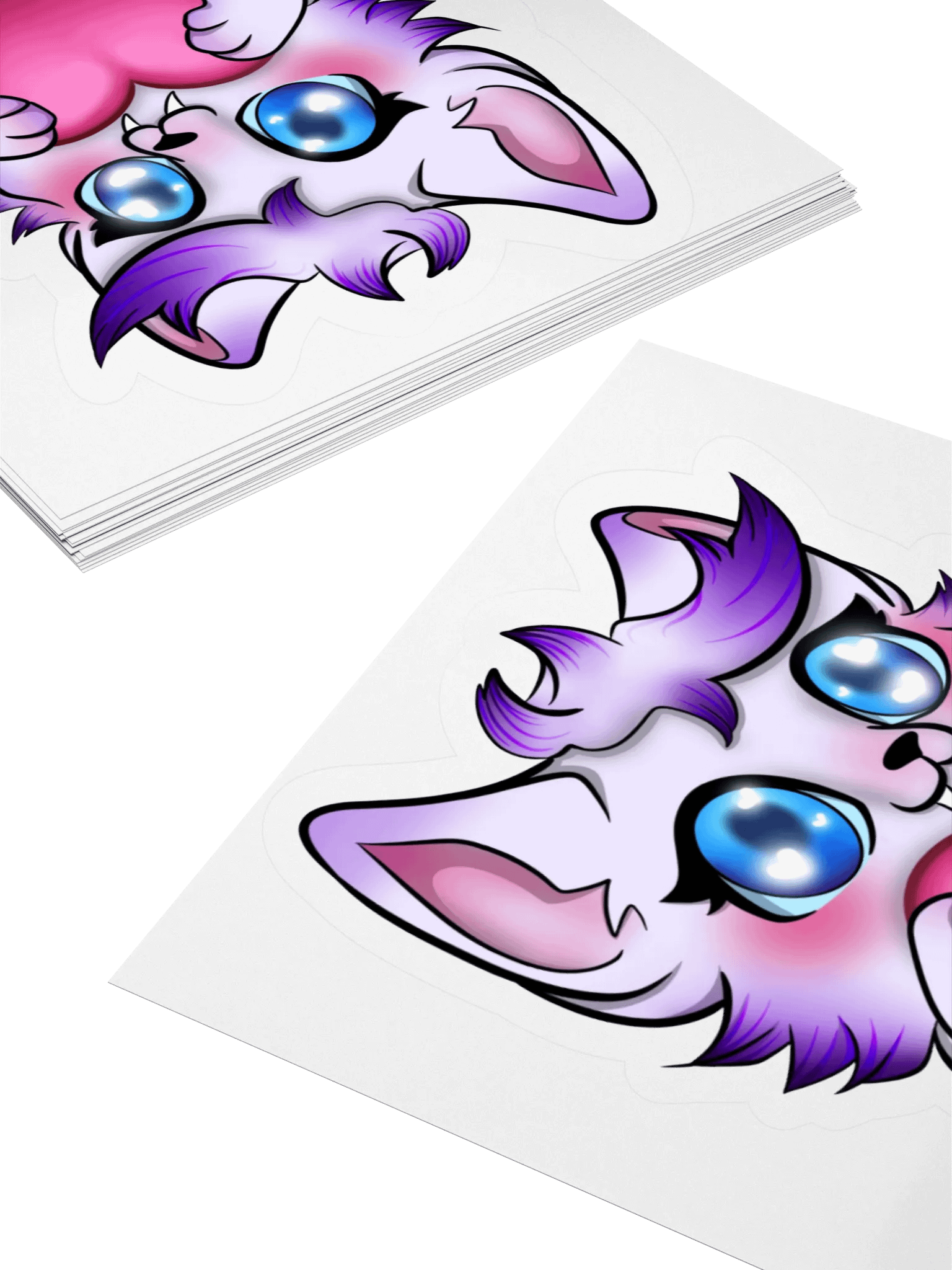 Lovely Lavender Wolf Heart Sticker product image (16)