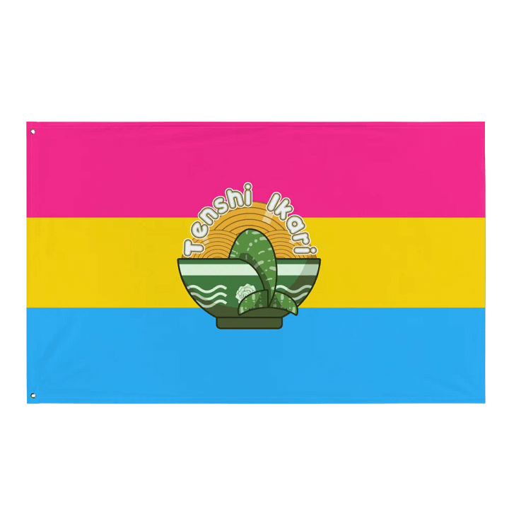 Pansexual Flag with IkariTenshi's Channel Logo product image (1)