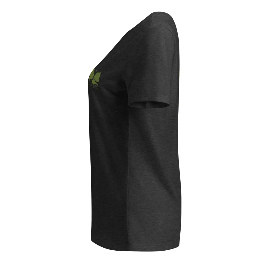 Steep Rock women's V-neck t-shirt (dark green logo) product image (14)