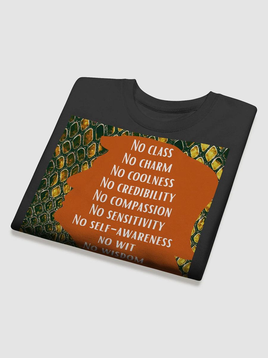 No Class, No Charm, No Coolness Donald Trump Silouhette Premium Sweatshirt product image (4)