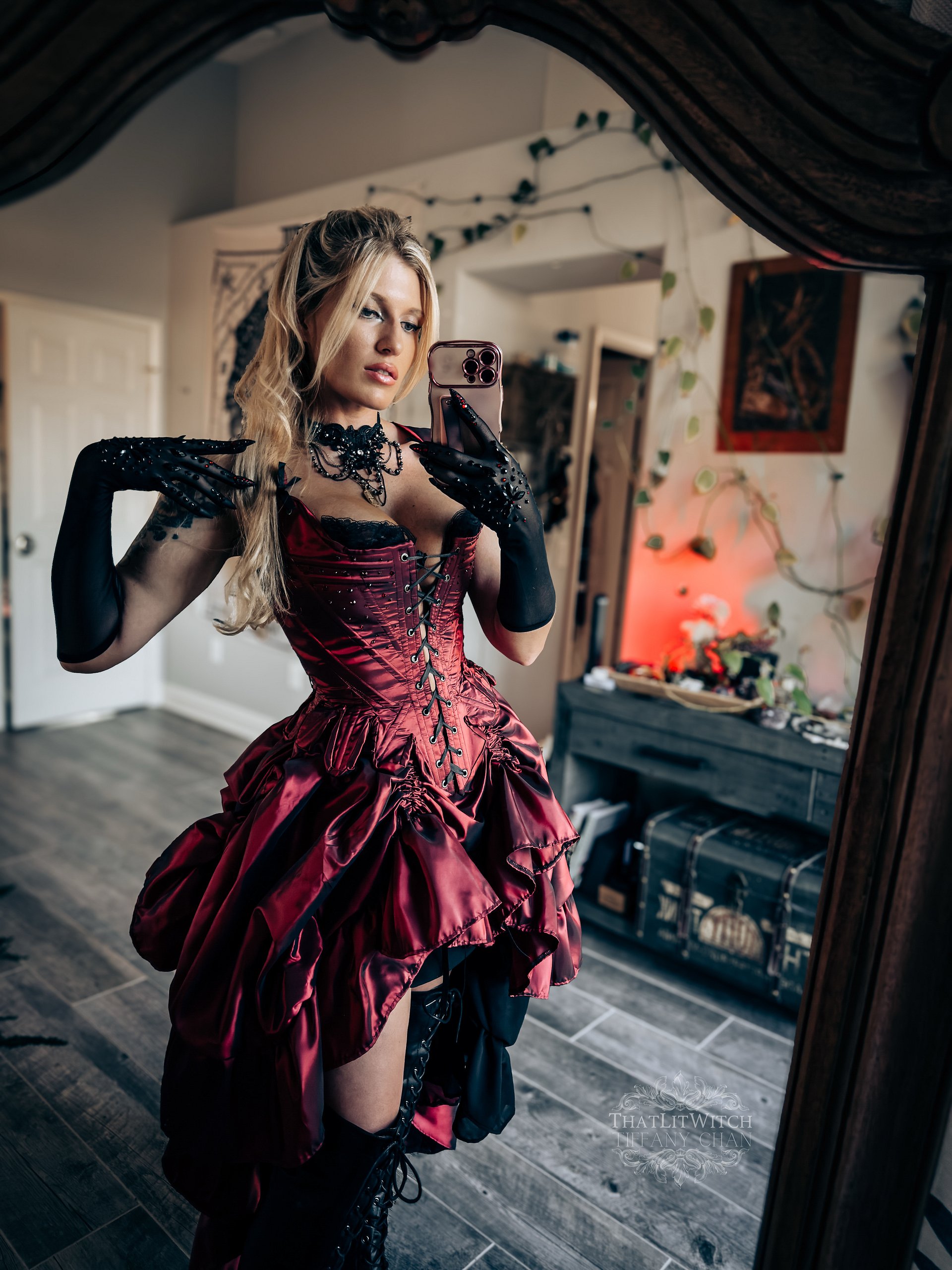 Crimson Vampire 3 Piece Gown - Made to Order product image (3)