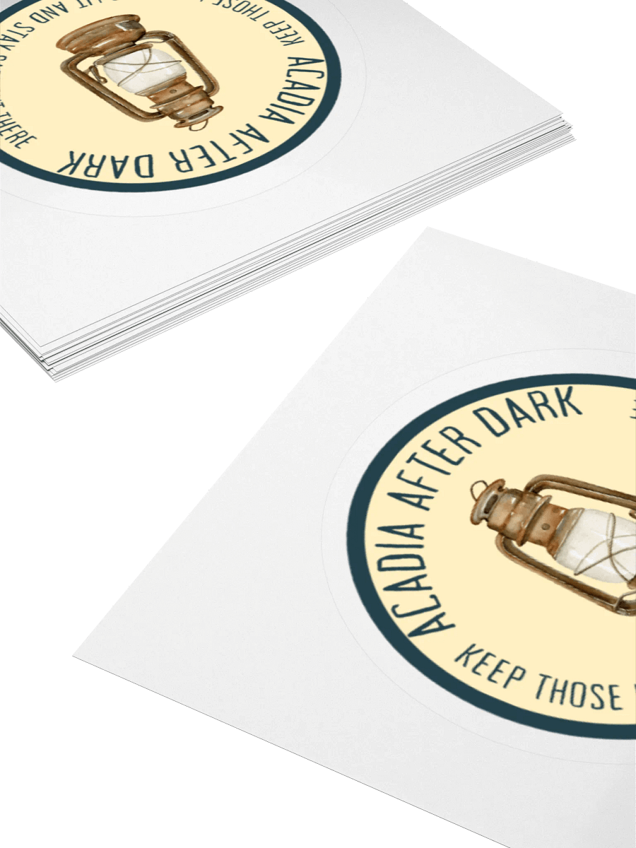 Acadia After Dark Lantern Sticker - Stay Safe Out There product image (10)