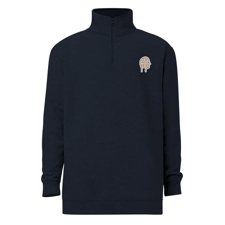 In My Head (brass bubble design) embroidered quarter zip product image (7)