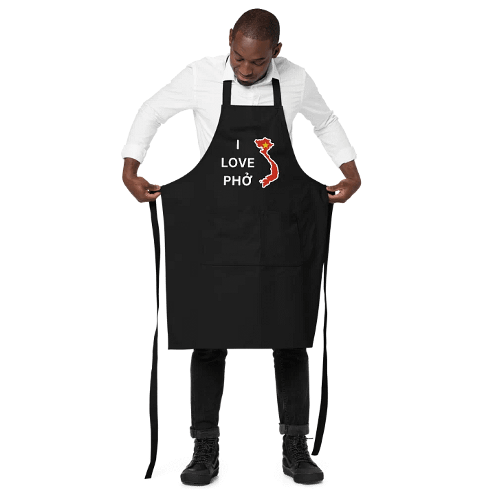 SOL'S Organic Cotton Apron With "I LOVE PHỞ" product image (2)