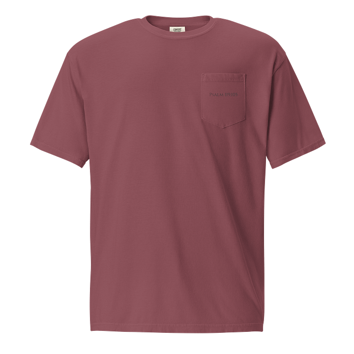 Guiding Light Christian Pocket T-Shirt | Psalm 119:105 product image (2)