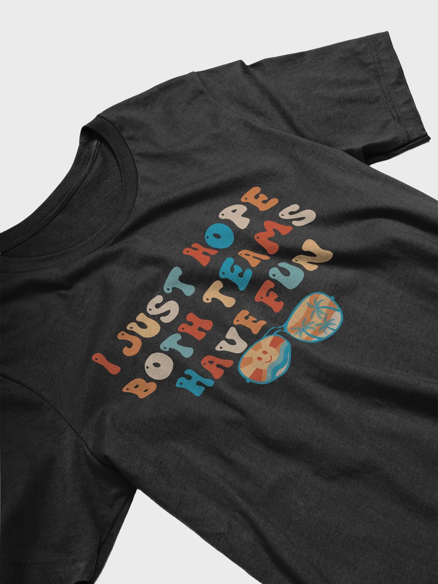 I Just Hope Both Teams Have Fun Groovy Funny Football T-Shirt product image (3)