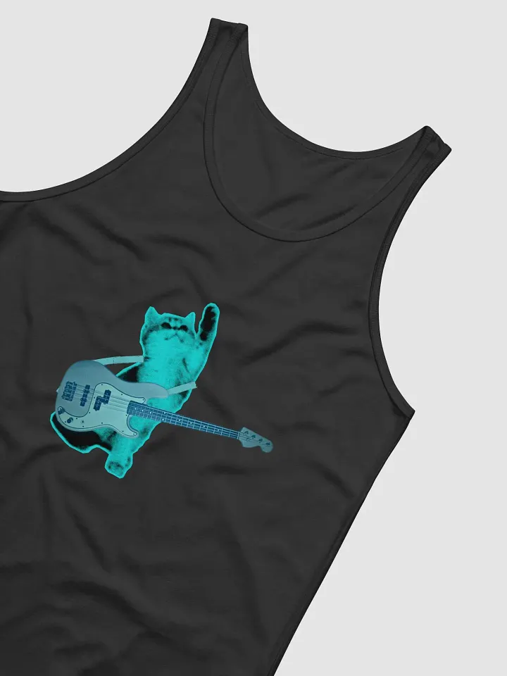 Blue Cat Bassist Tank Top product image (2)