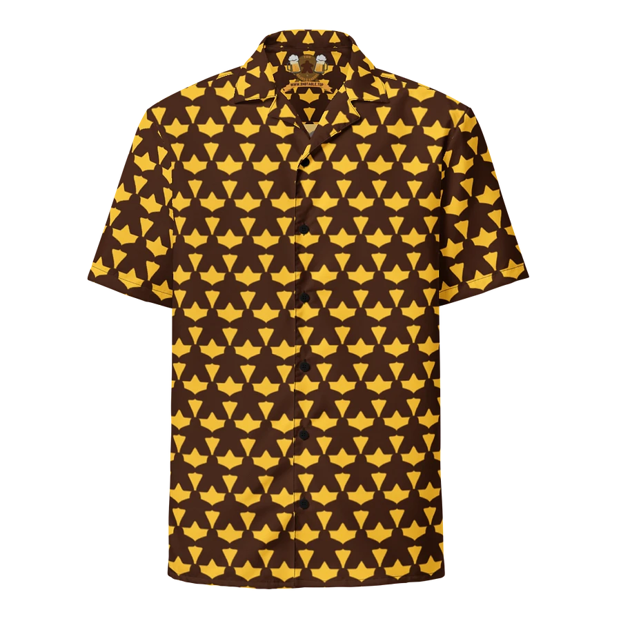 Meeple Hawaiian Shirt (Brown & Gold) product image (2)