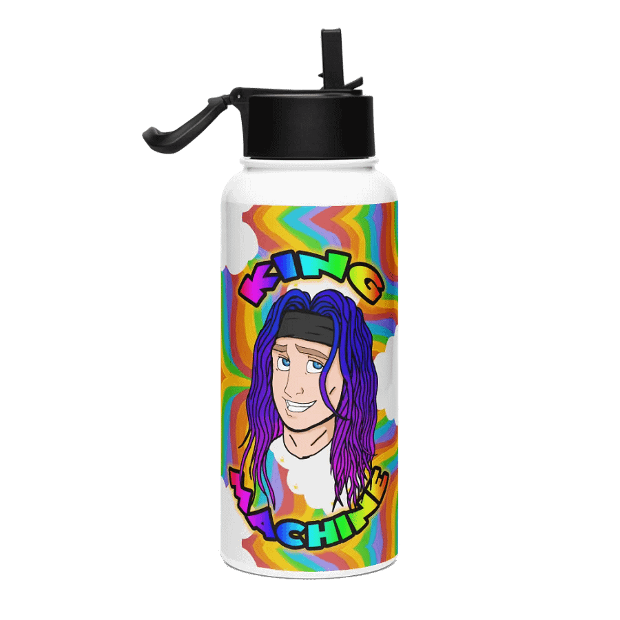 Rainbow king Stainless Bottle w/Straw Lid product image (4)