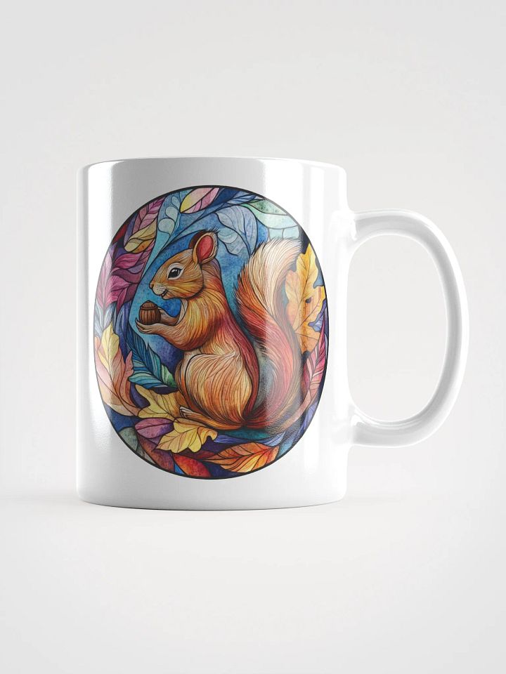 Autumnal Squirrel Stained Glass Mug product image (2)
