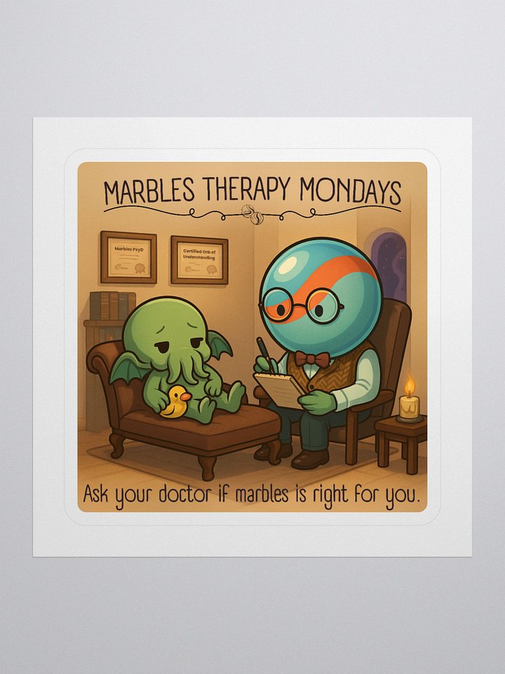 Marble Therapy Mondays™ Sticker product image (1)
