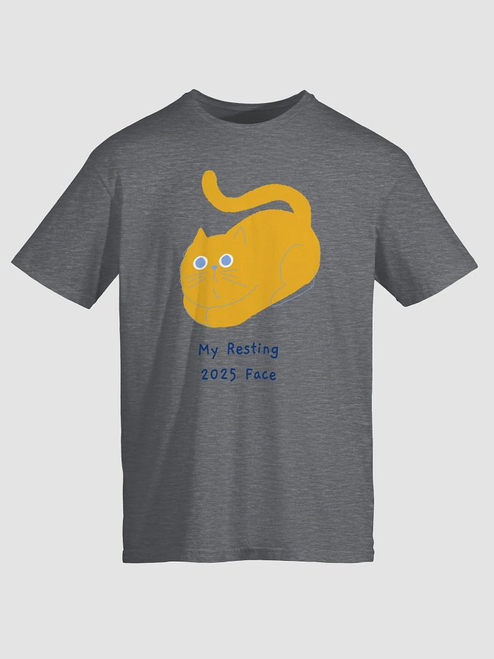 Whiskered Comfort: Resting Cat Face T-Shirt product image (3)