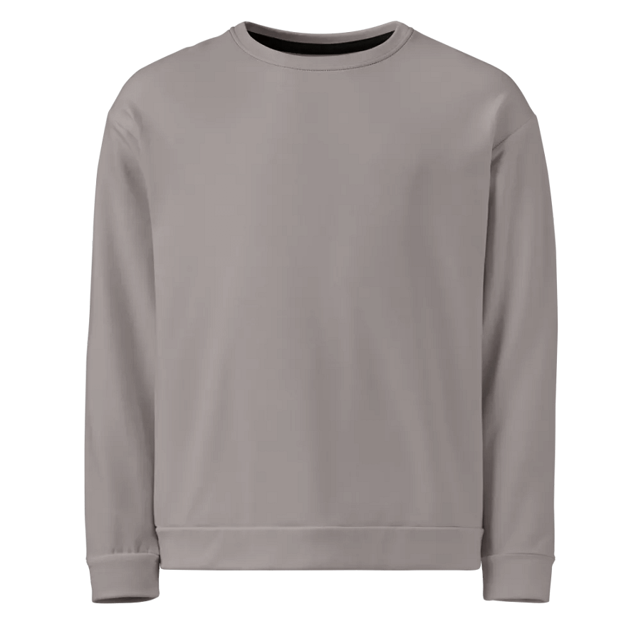 Plain Grey Soft Summer Unisex Recycled Polyester Heavyweight Premium Sweatshirt by Treasure Pie product image (1)