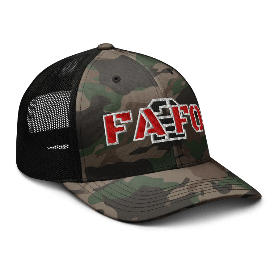 FA2FO Camo Trucker Hat product image (8)