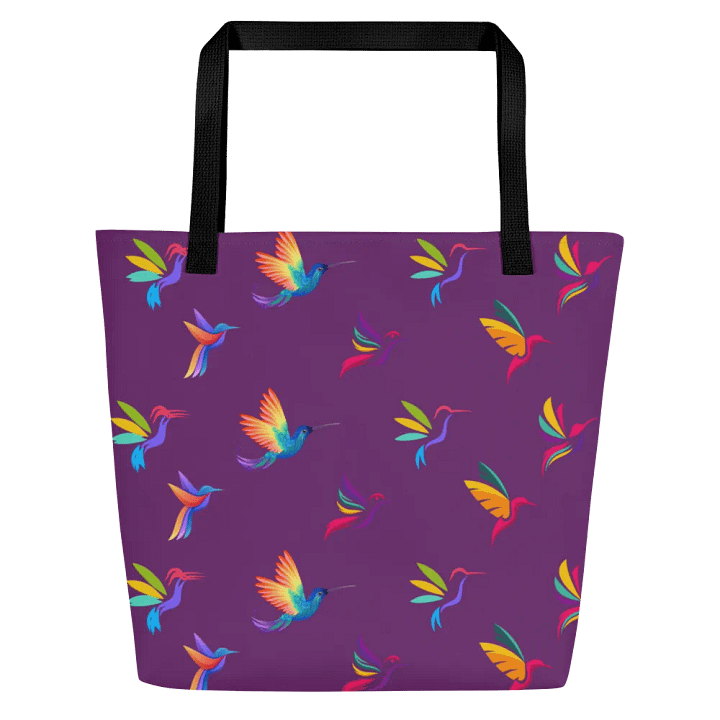 Vibrant hummingbird Dreams Tote Bag for birdlovers product image (1)