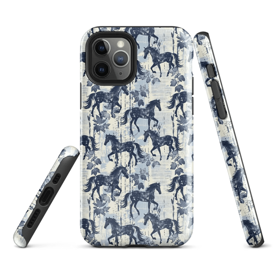 Toile Horse Pattern - Tough Phone Case product image (1)