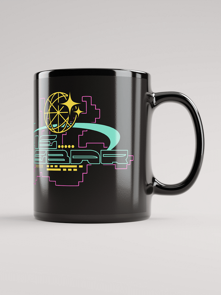 Cyberpunk inspired The SpaceBar sign mug black product image (1)