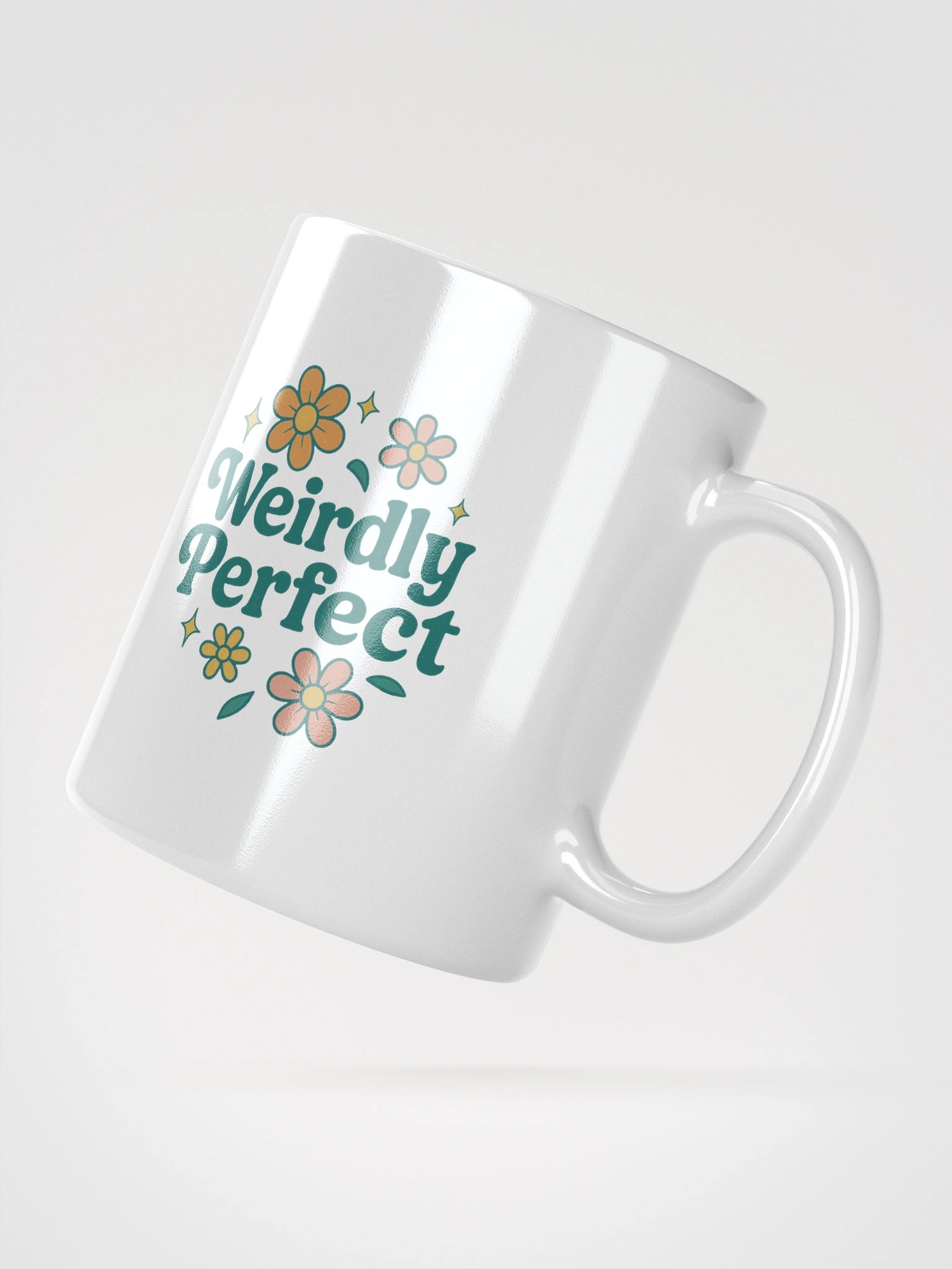 Weirdly Perfect White Glossy Mug product image (4)
