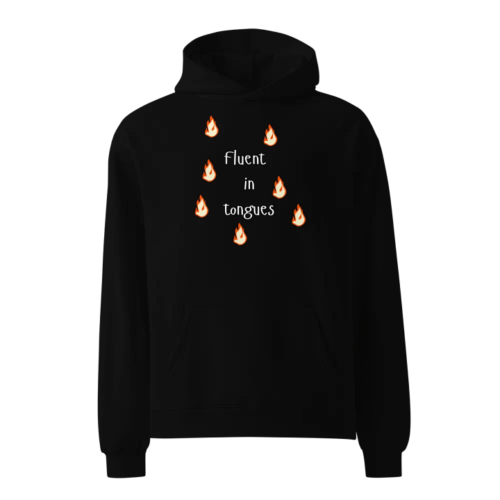 Fluent in Tongues Unisex Premium Oversized Hoodie product image (1)