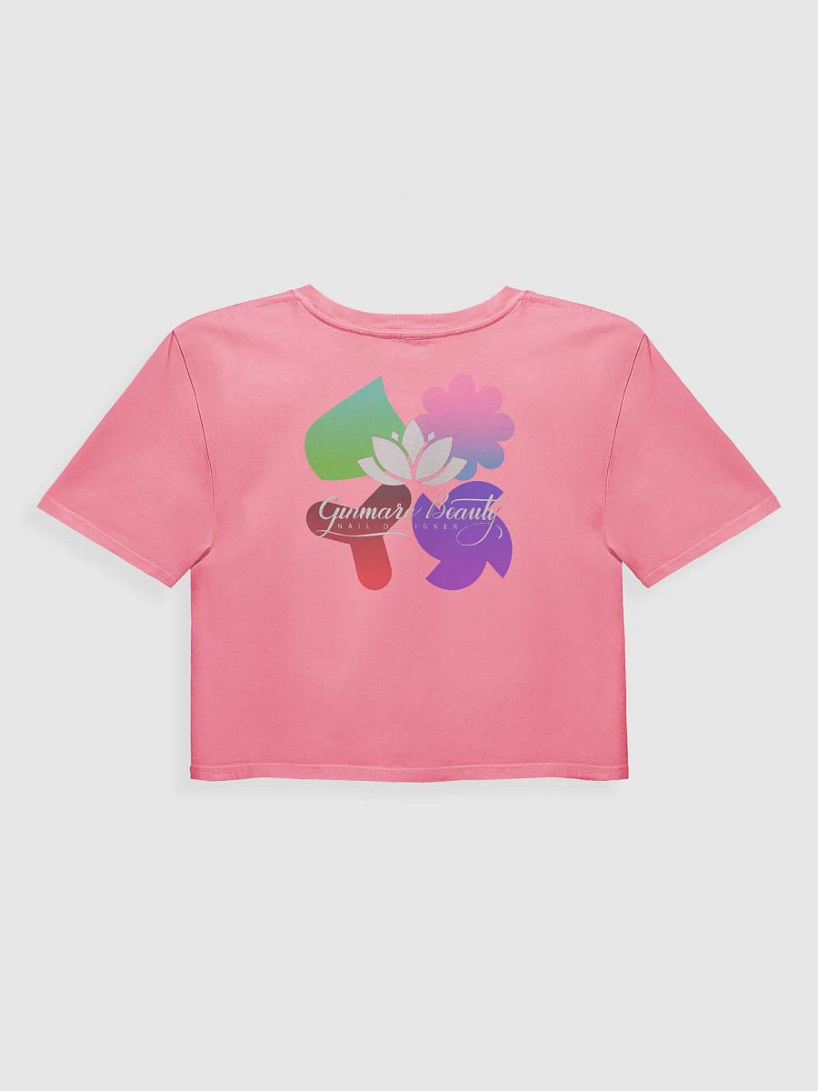 Lotus Bloom Women's Crop Top white product image (7)