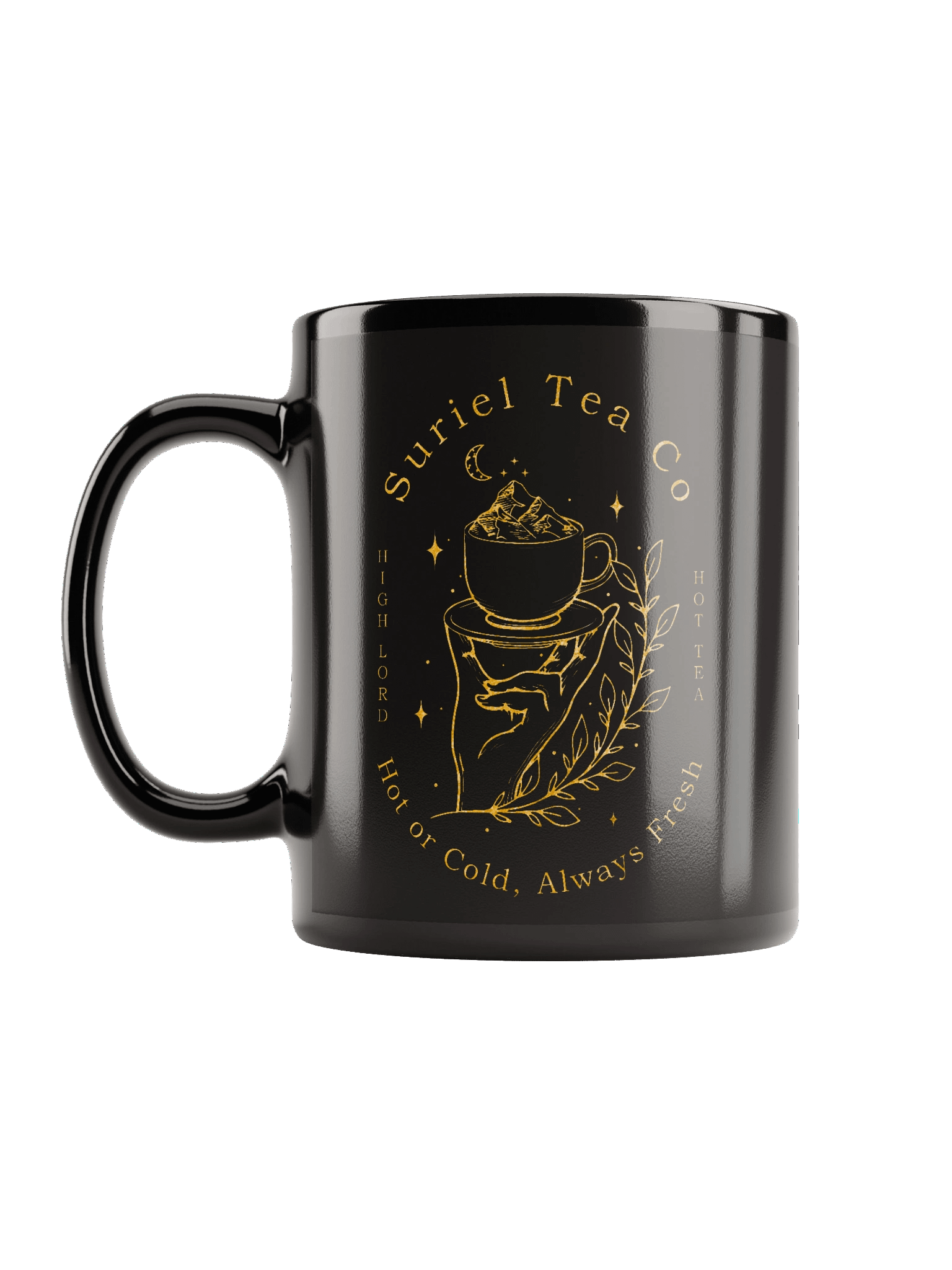 The Suriel Tea Co Suriel Tea Company Spill The Tea Velaris ACOTAR Symbol Classic Black Coffee Mug 1BK2 product image (6)