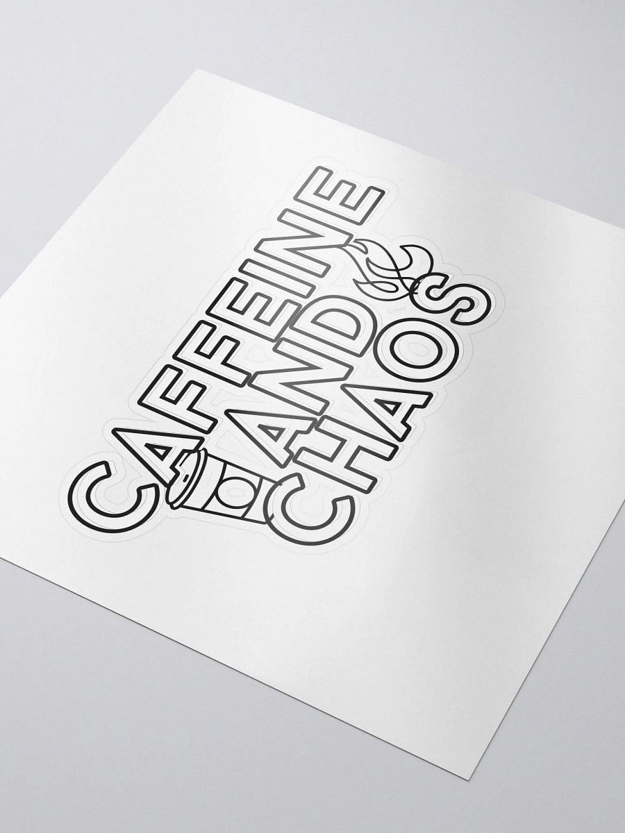 Caffeine and Chaos Kiss Cut Sticker product image (3)