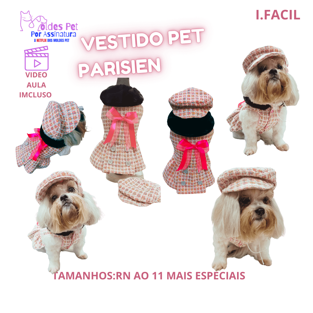 Vestido Pet Parisien - Modelagem Pet PDF product image (1)