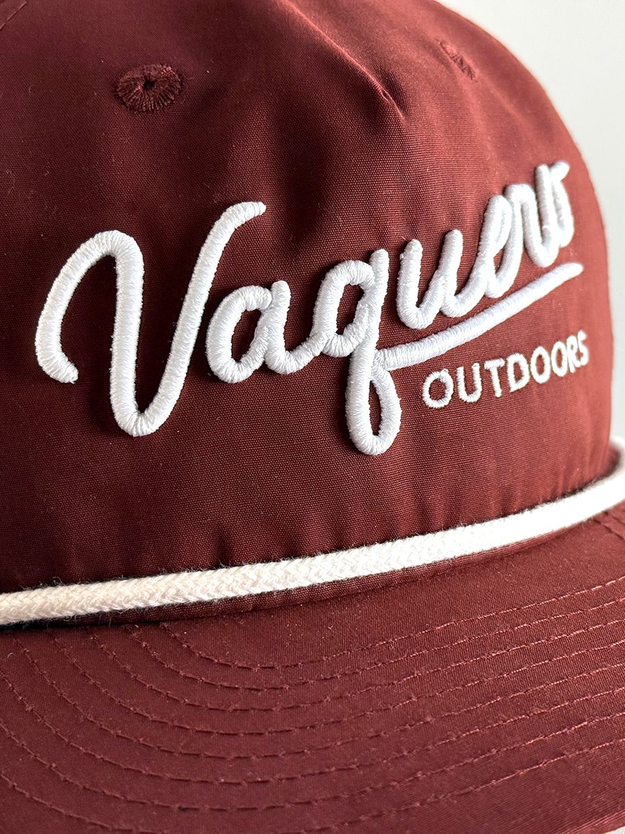 Vaquero Script Grandpa Hat Maroon product image (4)