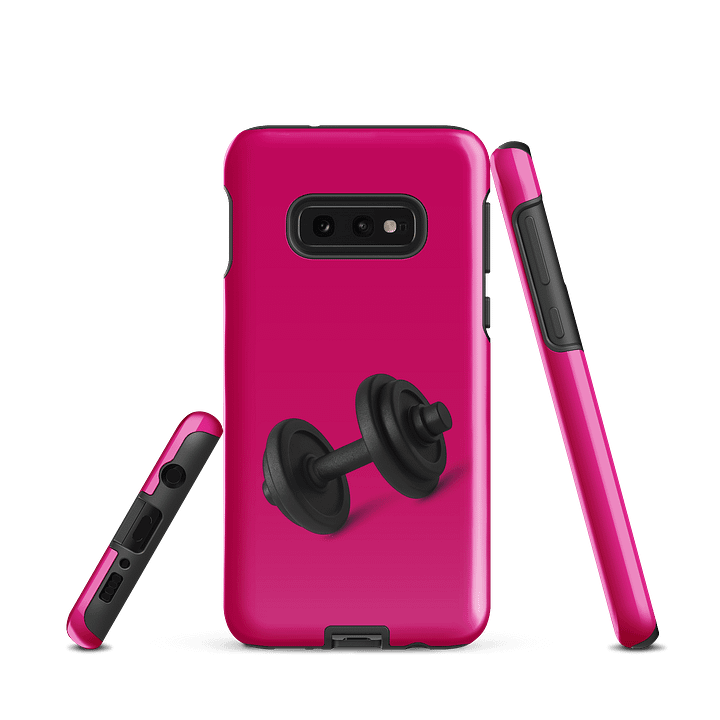 Magenta Black Dumbbell Samsung Phone Case product image (3)