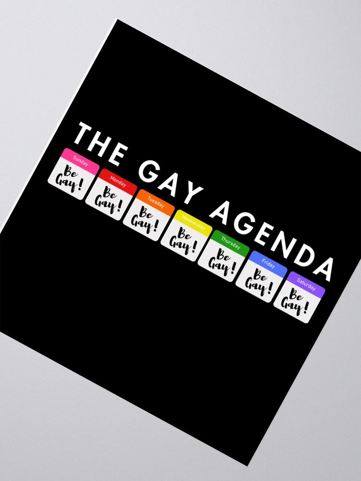 The Gay Agenda Sticker. product image (5)