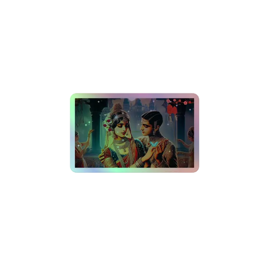 Holographic sticker #2 Rain Oldies Music Hindi Song purana 1920 product image (1)