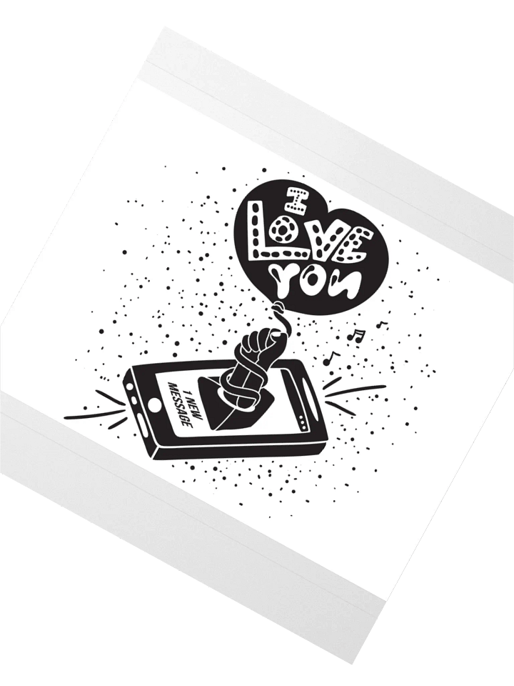 Whimsical Love Message Sticker product image (4)