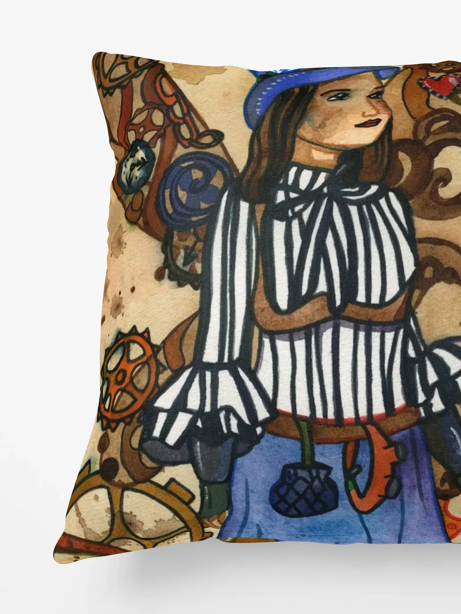 Steampunk Fairy Decorative Pillow product image (3)