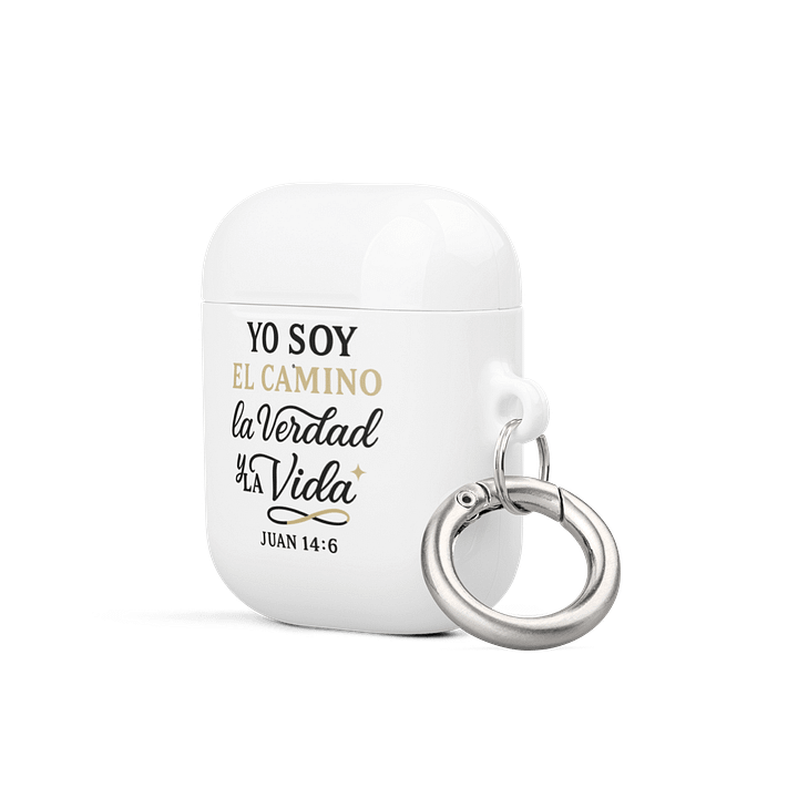 AirPods® Case – “Yo Soy el Camino, la Verdad y la Vida” – Spanish All-Over Design product image (2)