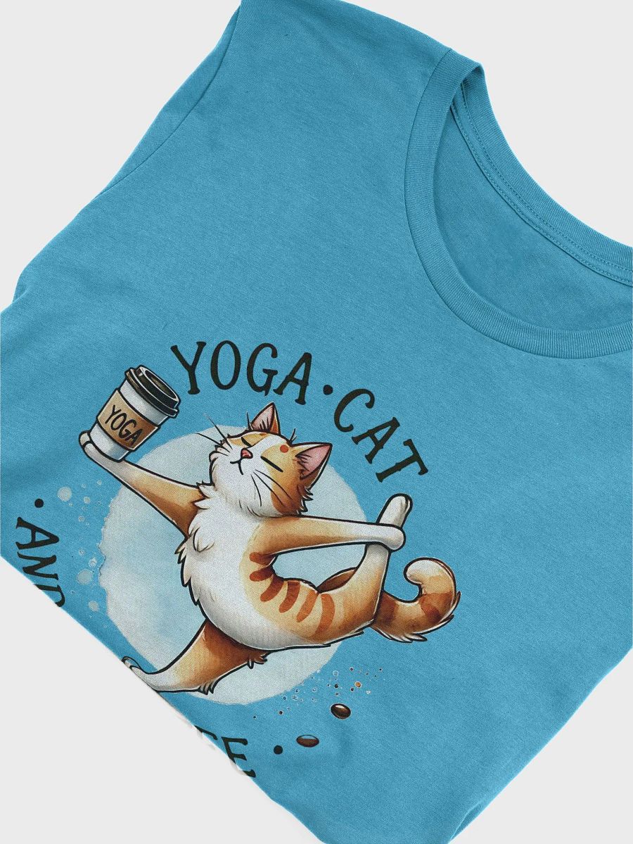 Yoga, Cat, and Coffee T-Shirt product image (3)
