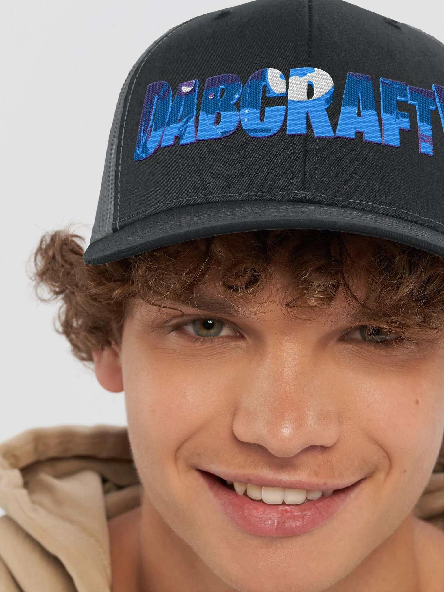 🧢 First Edition Dabcrafty Trucker Hat Black – A Classic Look for True Fans! 🎮✨ product image (6)