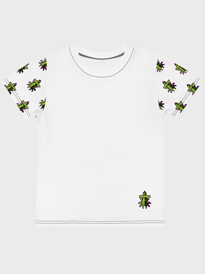 [DEN SUPPLIES] green squid Kids crew neck t-shirt product image (1)