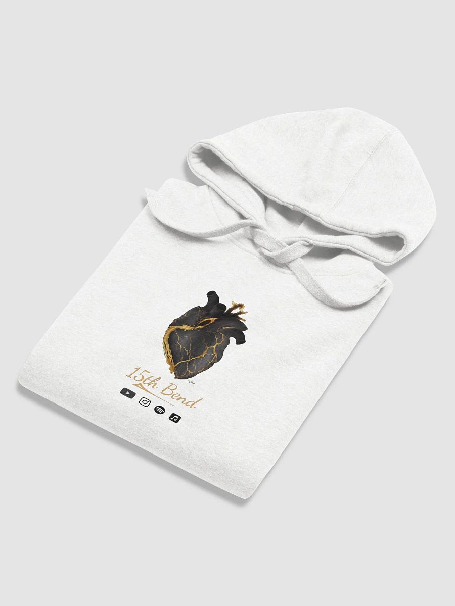 white hoodie with Heal cover art product image (6)