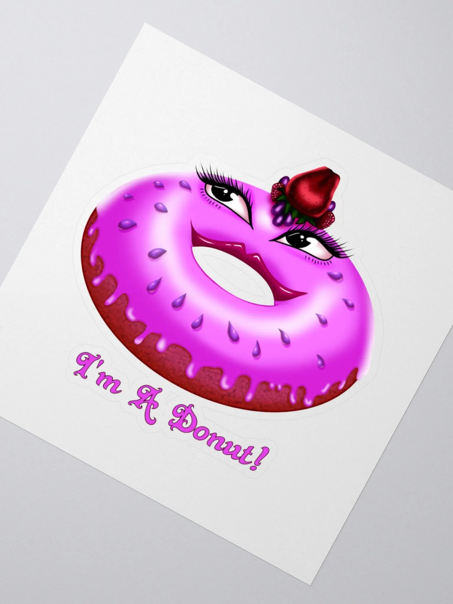 I'm A Donut Girl KissCut Sticker product image (5)