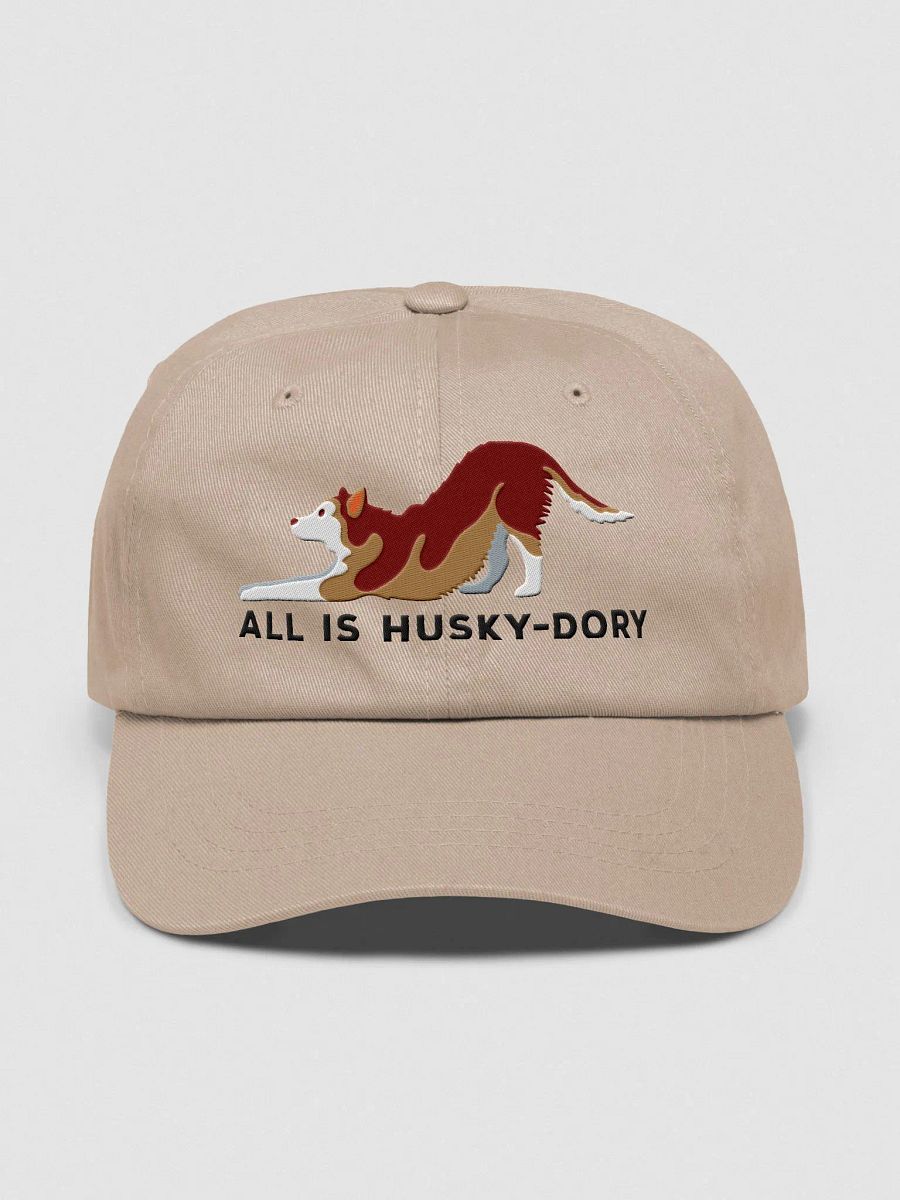 All Is Husky-Dory Classic Dad Hat(Embroidered) of a Siberian Husky(Red) product image (25)