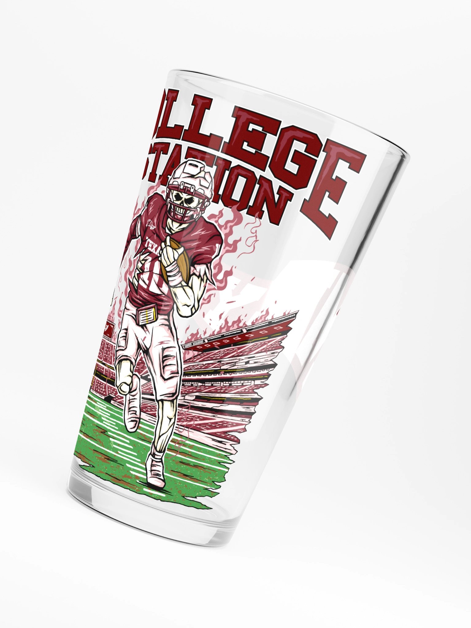 College Station, Welcome to Football Pint Glass product image (6)