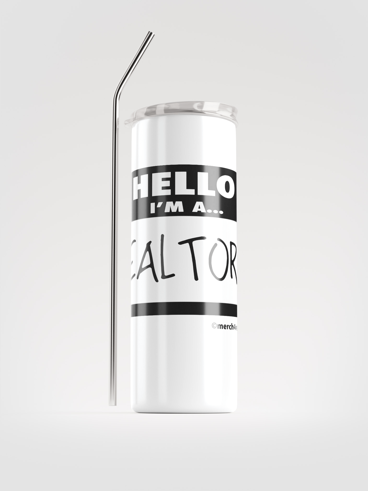 Hand-Drawn Realtor® Stainless Steel Tumbler product image (1)
